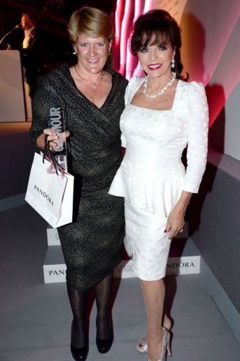 Clare Balding Joan Collins