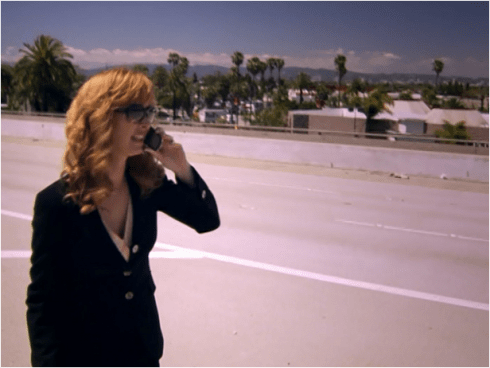 The Comeback ep5 Valerie on the freeway