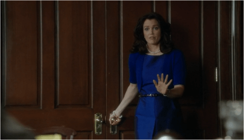 Scandal 3.10 Mellie in blue