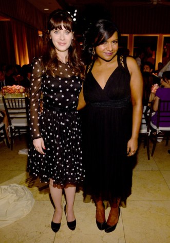 Zooey Deschanel and Mindy Kaling