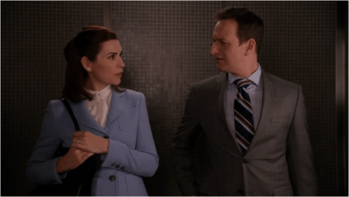 The Good Wife 5.14 elevator