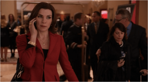 The Good Wife 5.14 red jacket
