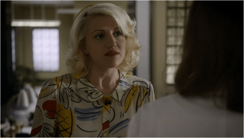 Masters of Sex 2.07 Betty patterened shirt