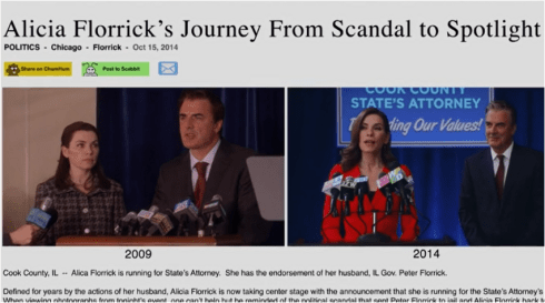 The Good Wife 6.05 news coverage