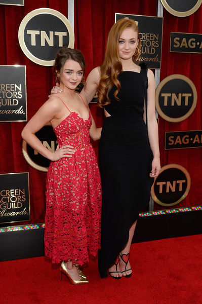 Maisie Williams and Sophie Turner