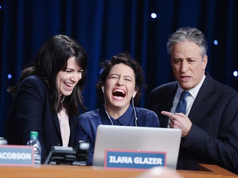 Abbi, Ilana and Jon Stewart