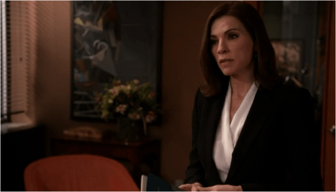 The Good Wife 6.17 black and white suit