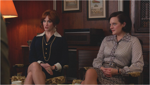 Mad Men 7.08 Peggy and Joan dress