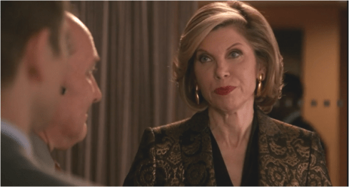 The Good Wife 6.20 gold jacquard