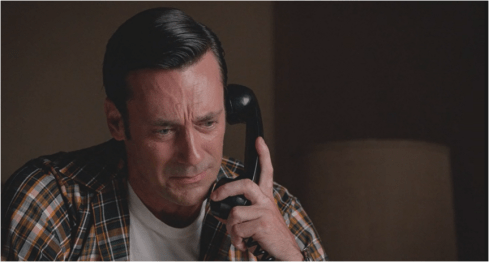 Mad Men 7.14 Don phone to Betty
