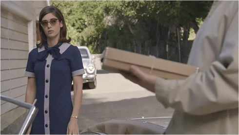 Masters of Sex 3.01 Virginia sunglasses blue dress