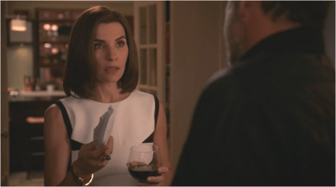 The Good Wife 7.05 Alicia and wine