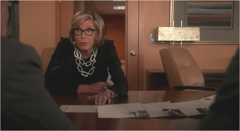 The Good Wife 7.06 Diane double chain