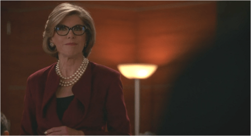 The Good Wife 7.09 Diane pearls