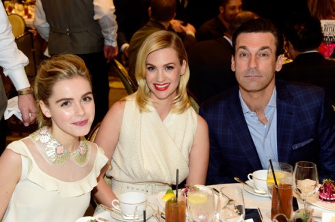 Kiernan Shipka, January Jones and Jon Hamm