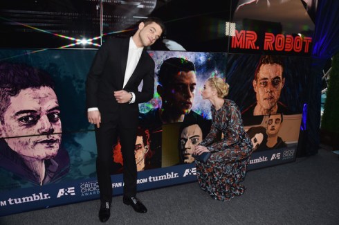 Rami Malek and Portia Doubleday
