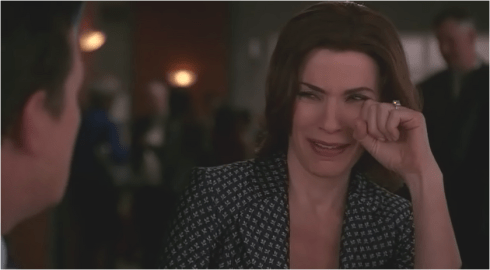 The Good Wife 7.21 fake crying
