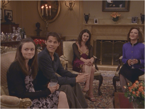 Gilmore Girls 2.01 Gilmore dinner